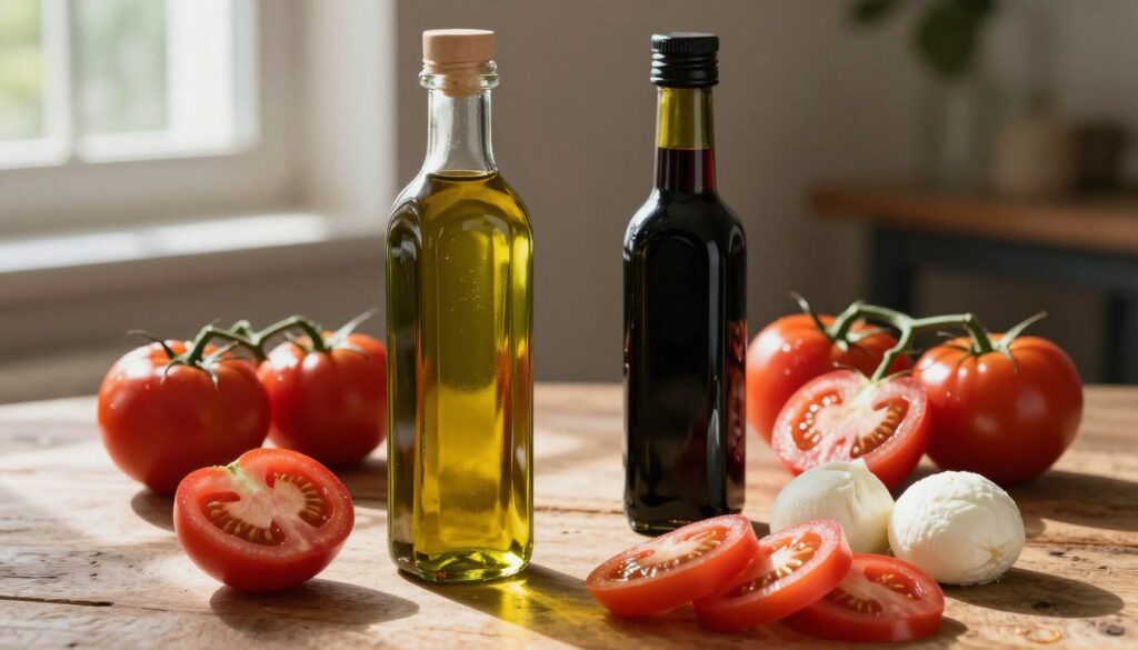 oliwa z oliwek i ocet balsamiczny